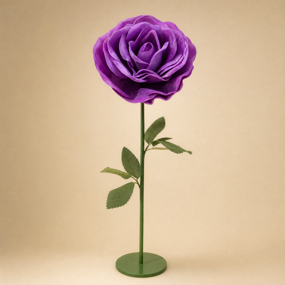 Giant Foam Rose Floor Stand – Wedding Backdrop Decor, Event Stage Prop, 140cm 170cm