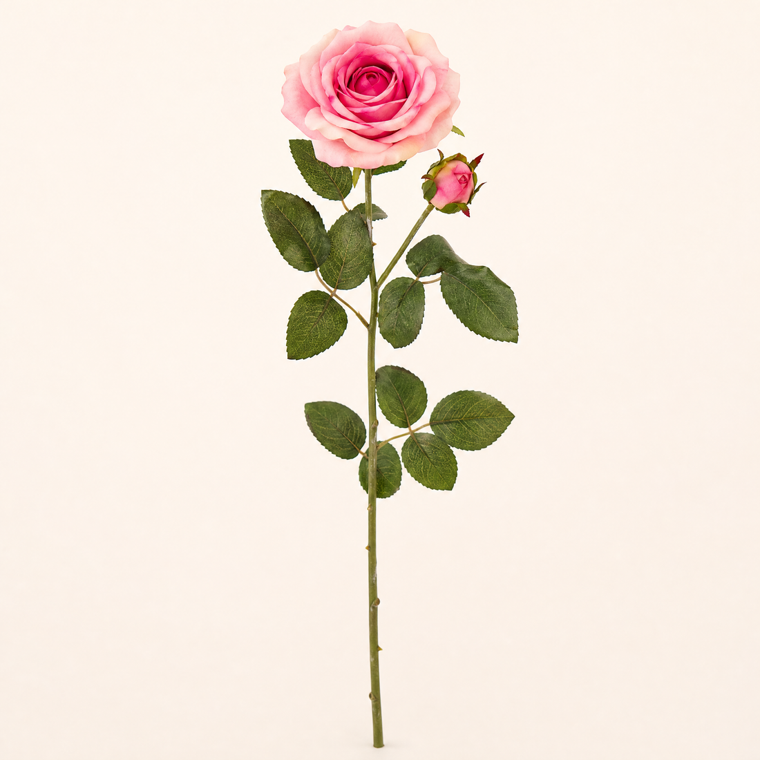 Silk Rose Stem – Real Touch Faux Flower for Wedding Table and Home Decor