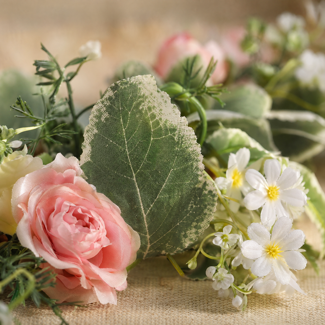 Artificial Rose Peony Garland – Silk Faux Floral Vine Wedding Arch Table Decor 175cm