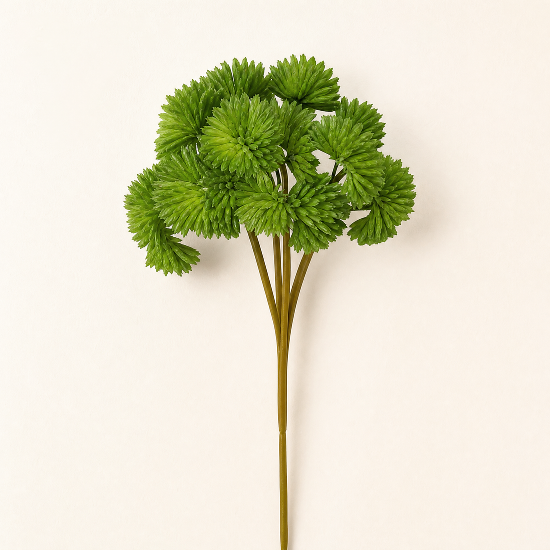 Faux Mimosa Stem – PU Cone Flower Pick for Home Decor and Floral Arrangements