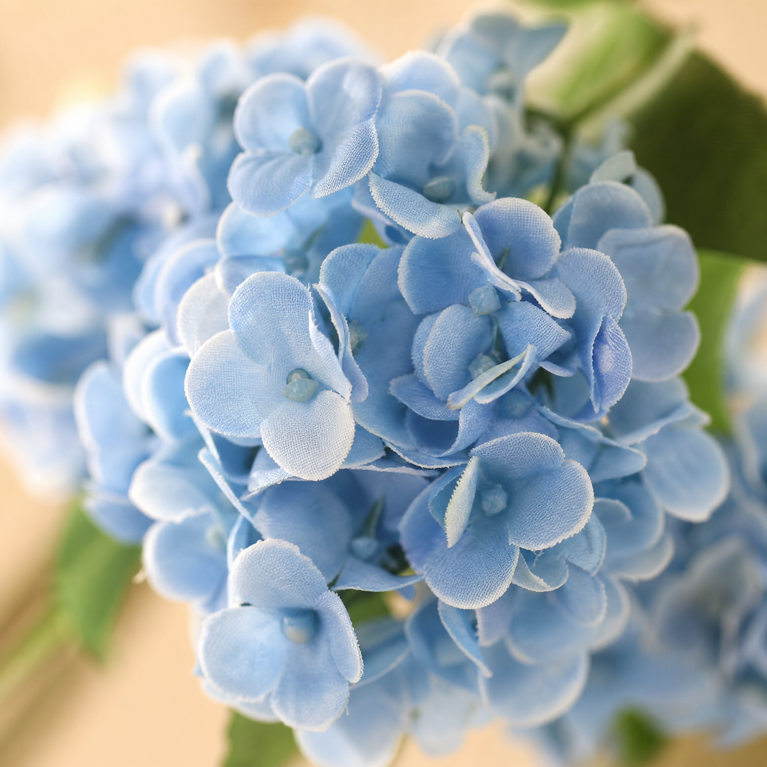 Artificial Hydrangea Stem – Silk -Head Spray for Wedding Table and Home Decor