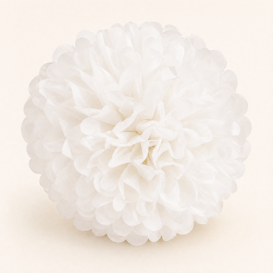 Paper Pom Poms 5 Pack – 4 to 12 Inch Wedding Birthday Party Hanging Decor