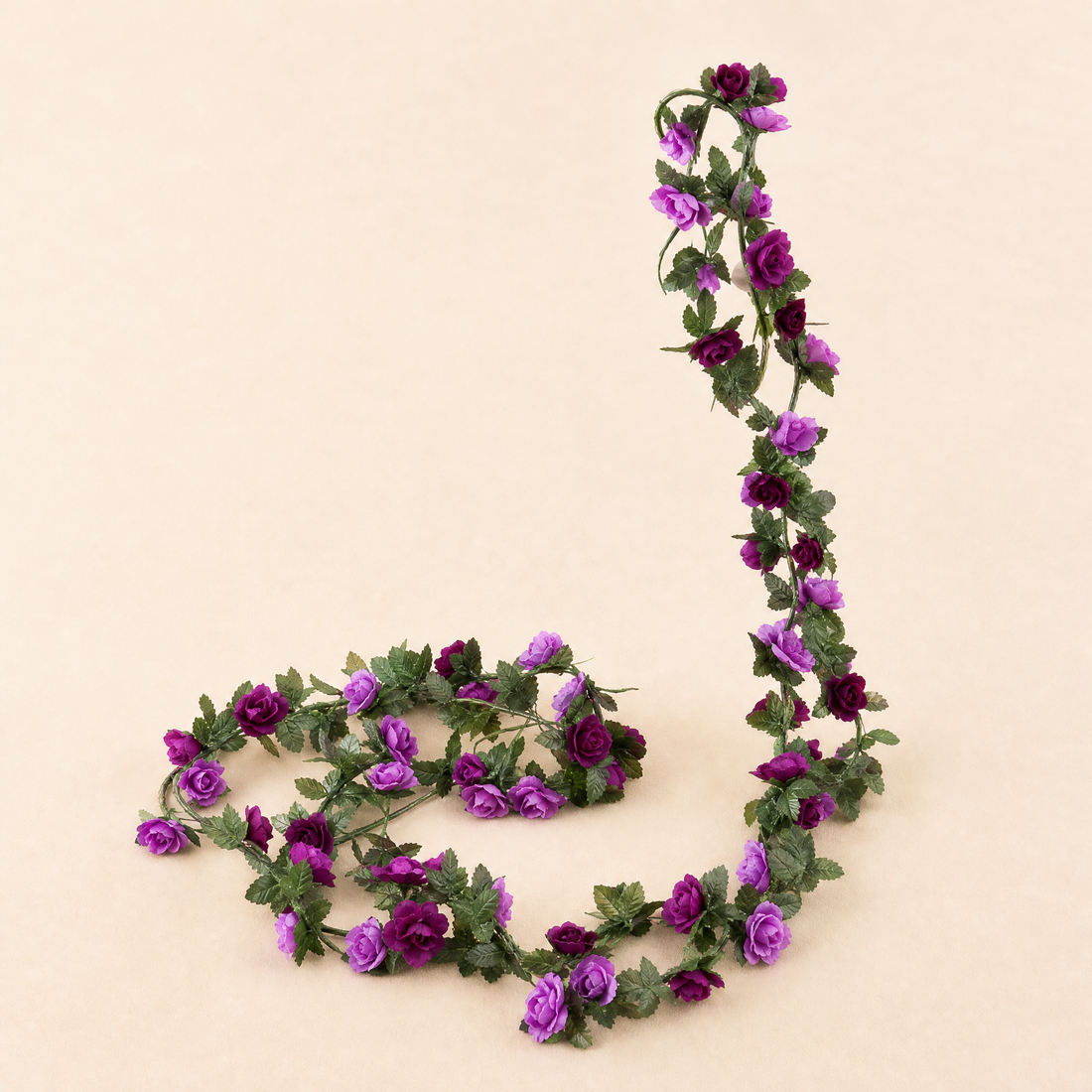 Artificial Rose Vine Garland – 250cm Faux Floral Arch Wedding Home Decor 45 Heads