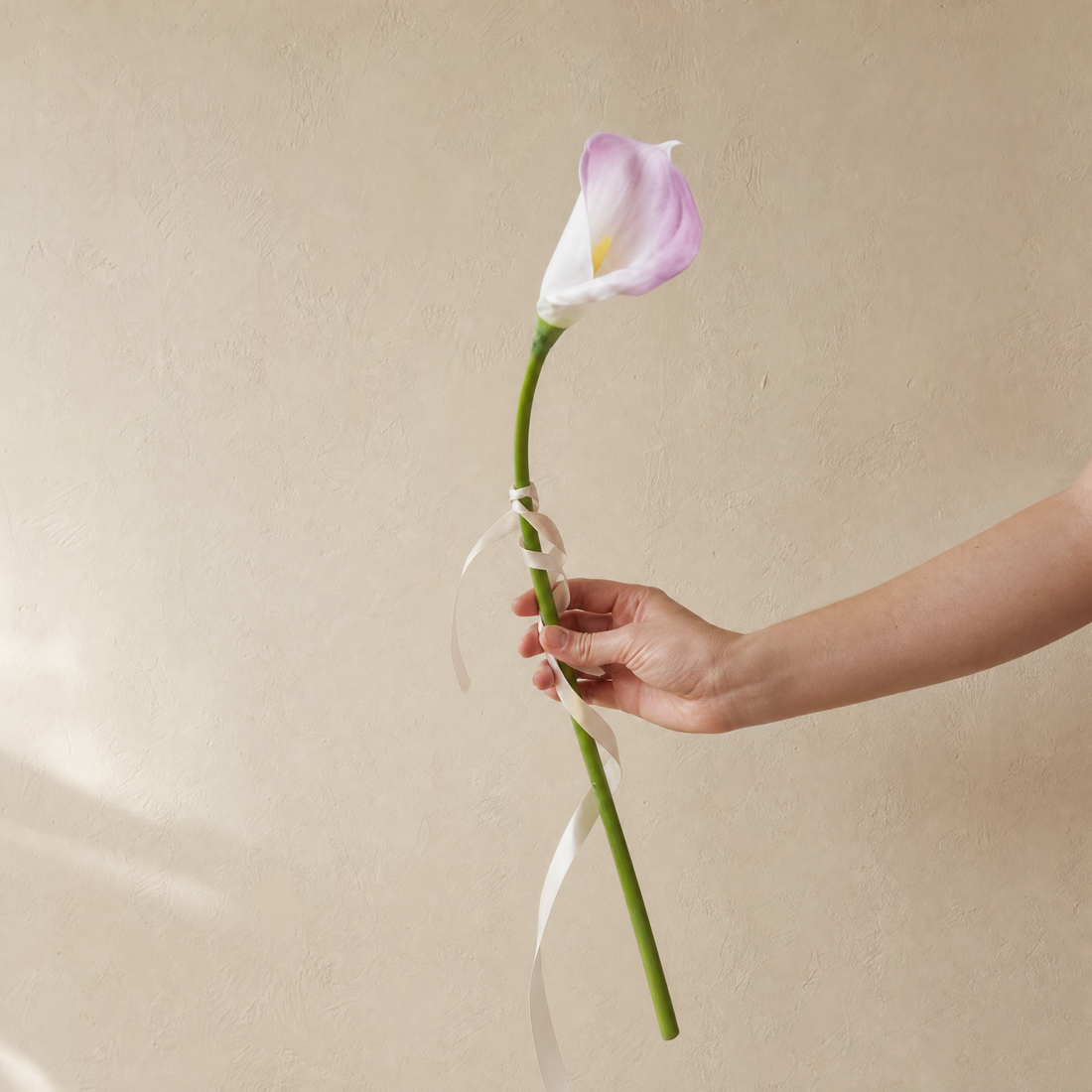 Calla Lily Faux Stem – PU Single Stem, 67cm, Wedding Table Floral Decor