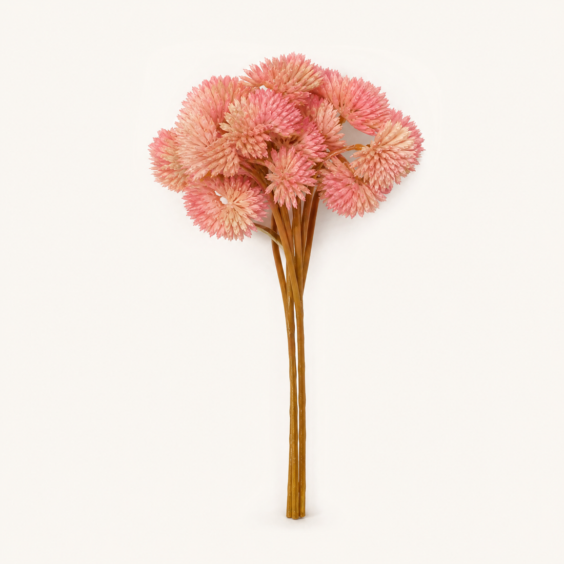 Faux Mimosa Stem – PU Cone Flower Pick for Home Decor and Floral Arrangements