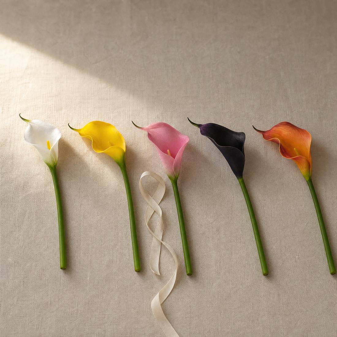Faux Calla Lily Stems Set of 10/20 – EVA Flower Home Decor Wedding Table Arrangement