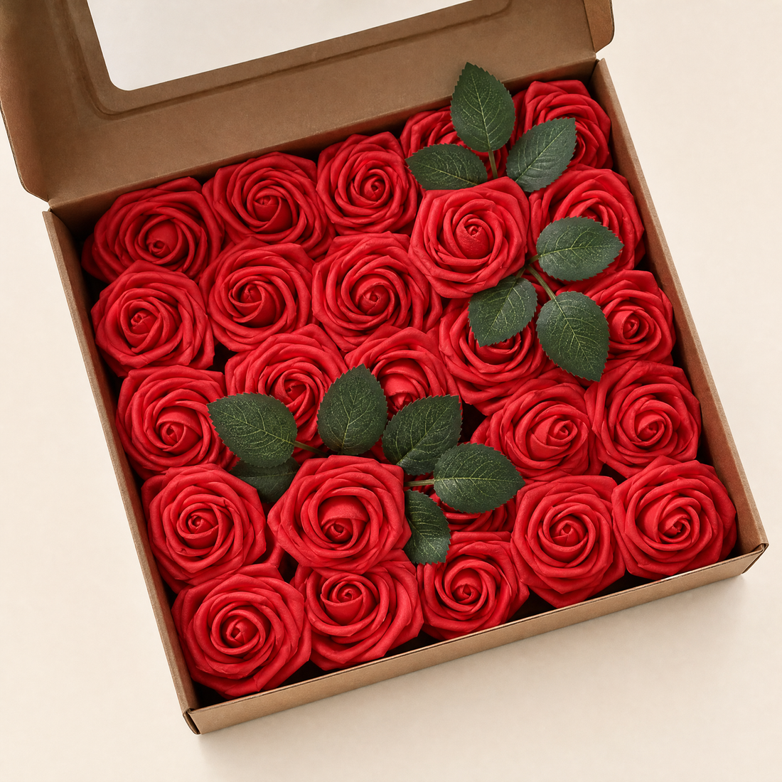 Artificial Foam Roses – Bulk Wedding Bouquet Centerpiece Valentine Gift Decoration