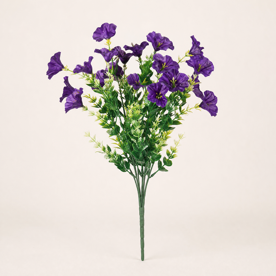 Silk Morning Glory Stem – Faux Floral Bush UV Resistant Indoor Outdoor Garden Decor