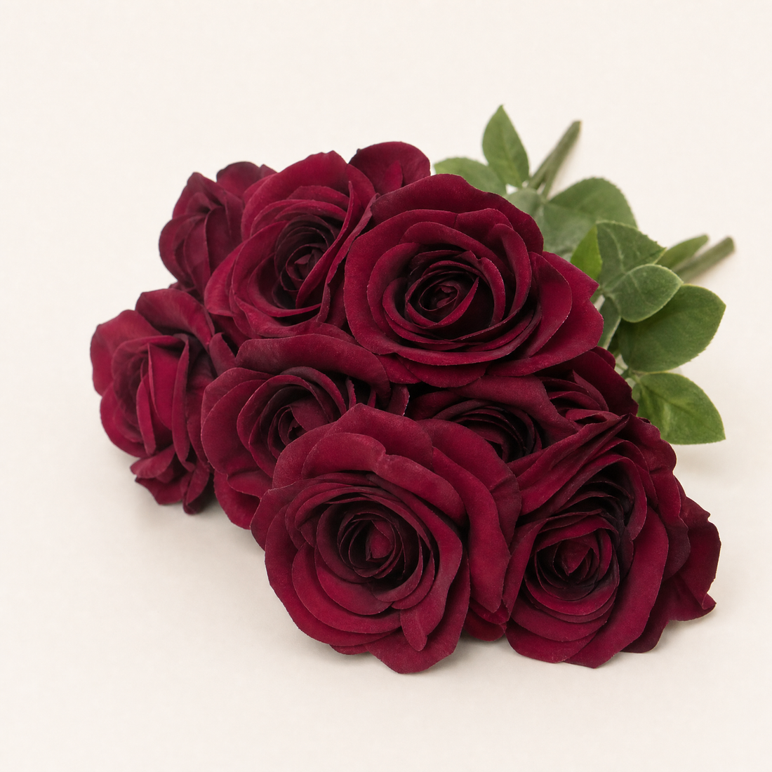 Faux Rose Bunch 10 Stems – Silk Wedding Flowers Vintage Tones Room Decor