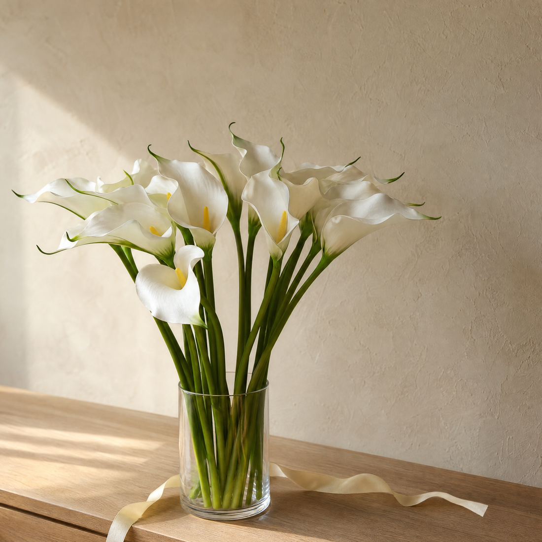 Faux Calla Lily Stems Set of 10/20 – EVA Flower Home Decor Wedding Table Arrangement