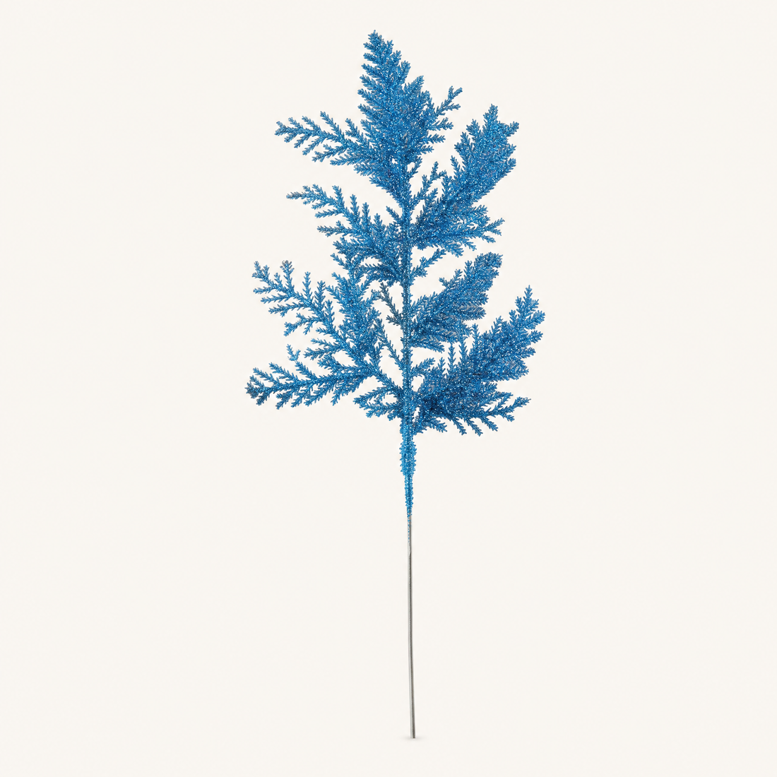 Faux Glitter Pine Branch Picks – Christmas Tree Wreath Stems Holiday Decoration