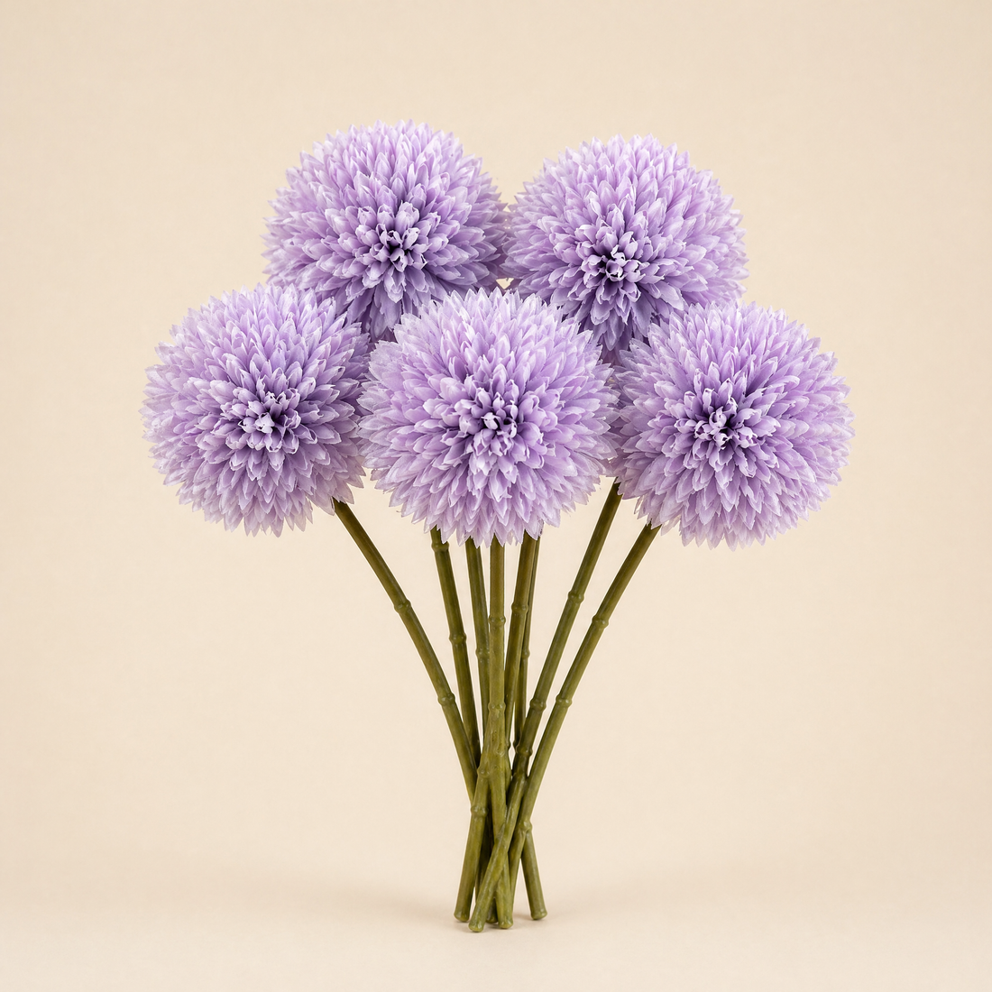 Artificial Hydrangea Stems Set of 5 – Faux Silk Flowers for Vase Wedding Home Decor