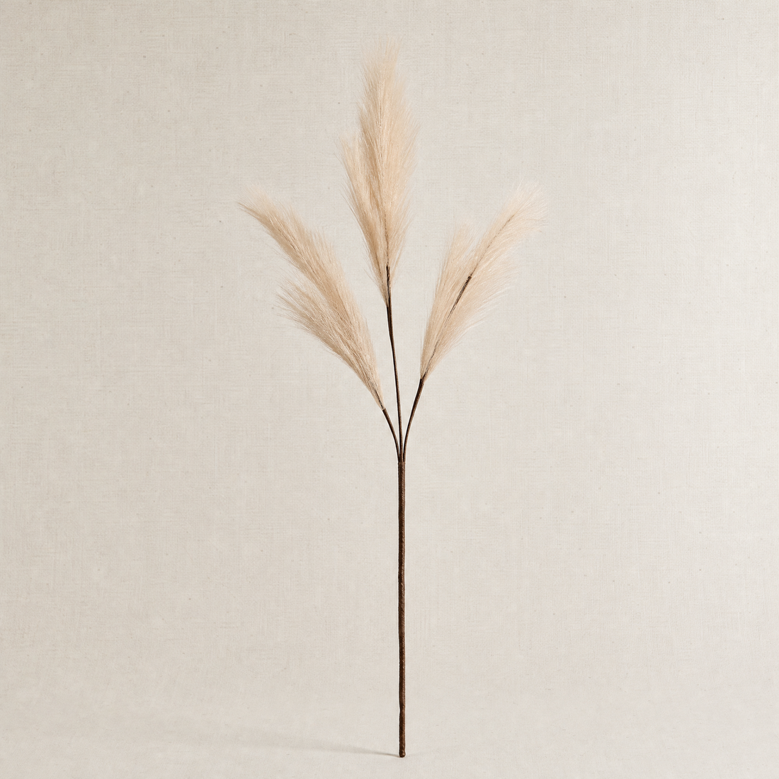 Silk Reed Stems Faux Pampas Bunch – Home Decor Wedding Vase Arrangement 80cm