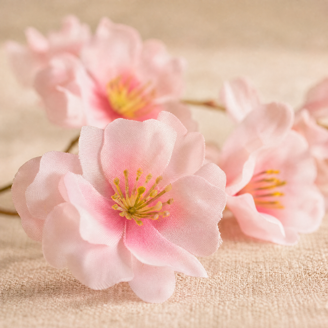 Artificial Cherry Blossom Garland – Silk Flower Vine for Wedding Arch Home Decor