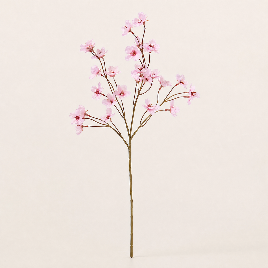 Faux Cherry Blossom Stem – Silk Plum Branch for Home Decor, Vase, Wedding Florals