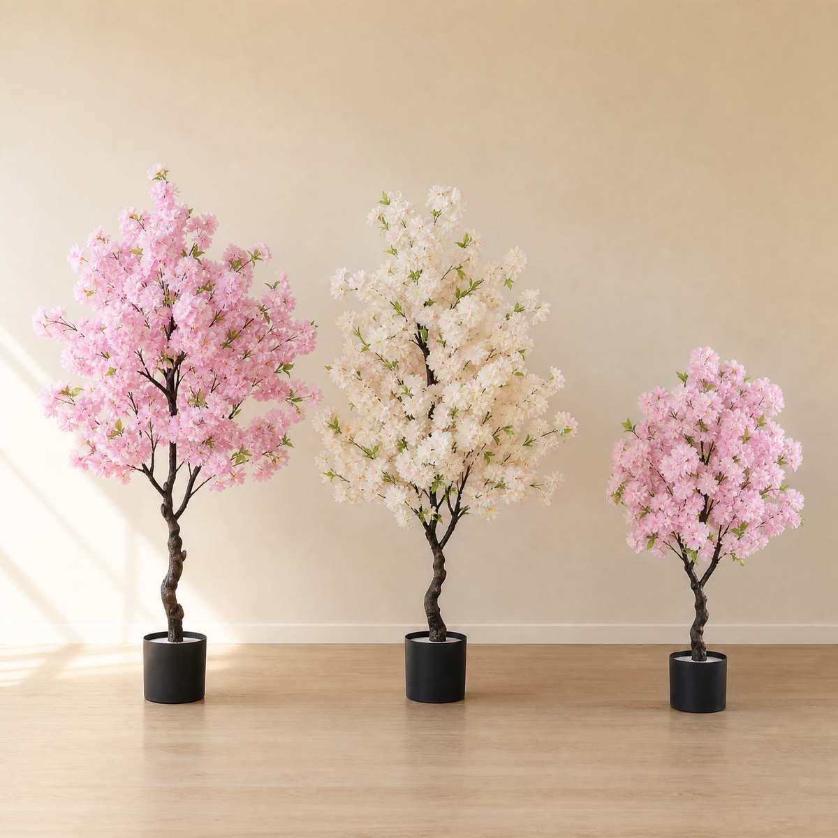 Artificial Cherry Blossom Tree – Faux Floral Floor Plant for Home and Office Decor