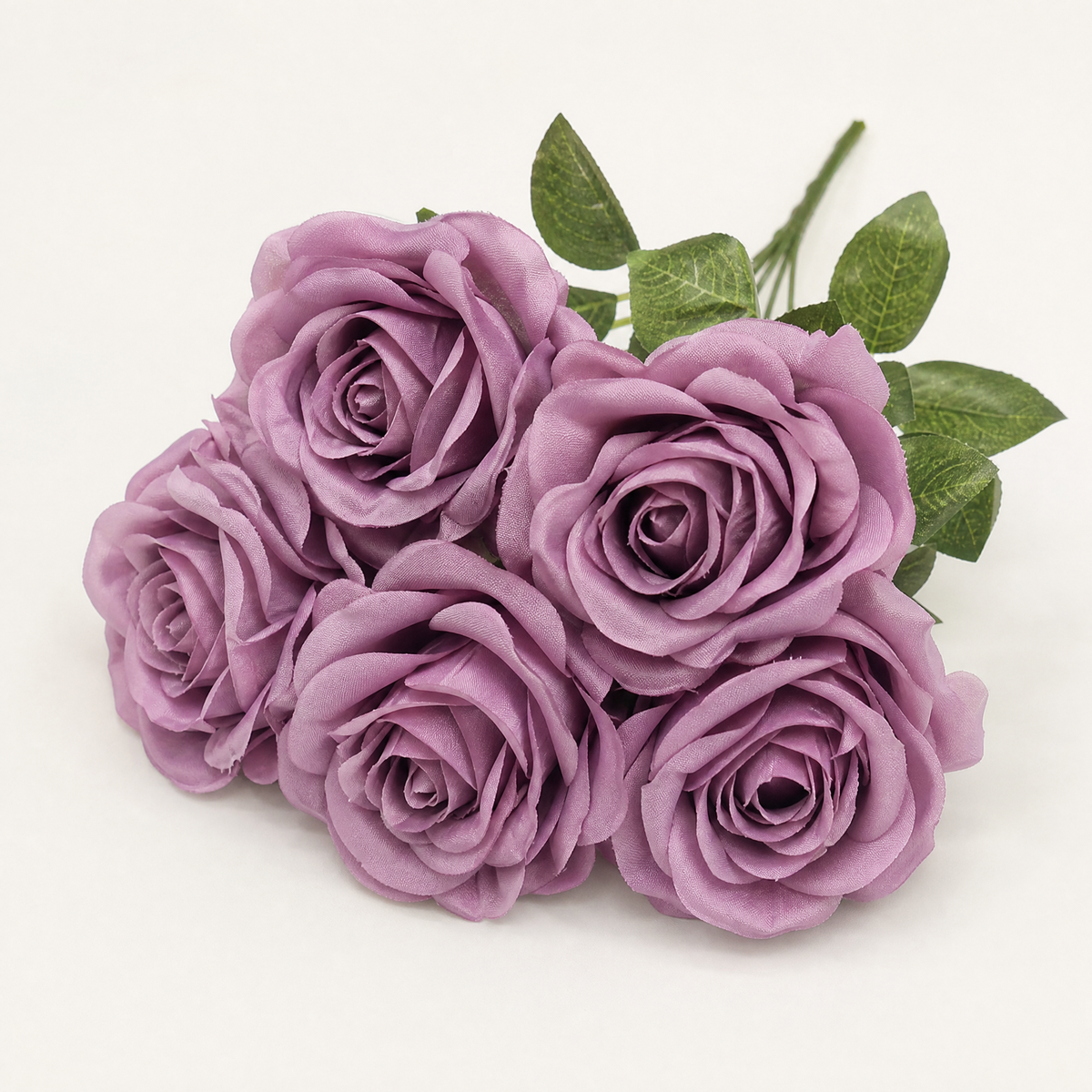 Faux Rose Bunch 10 Stems – Silk Wedding Flowers Vintage Tones Room Decor
