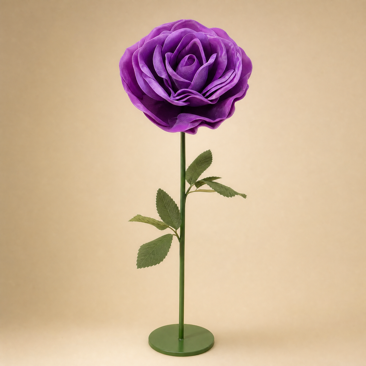 Giant Foam Rose Floor Stand – Wedding Backdrop Decor, Event Stage Prop, 140cm 170cm