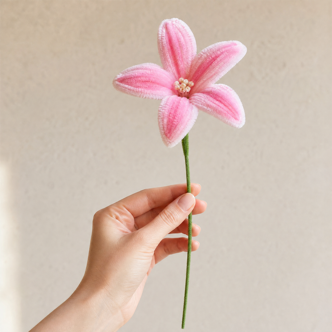 Lily Chenille Pipe Cleaner Stems – DIY Craft Flowers Kids Activity Set