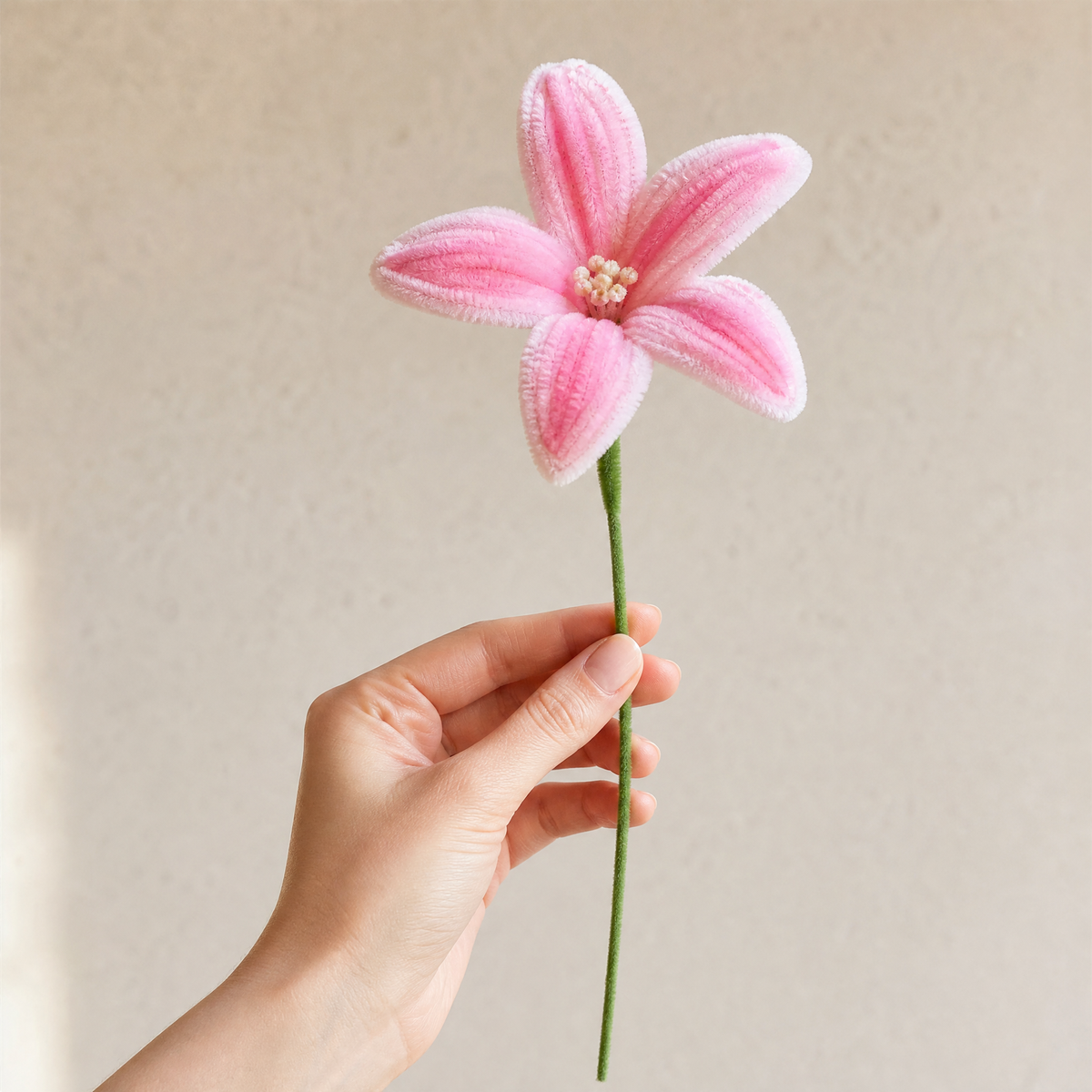 Lily Chenille Pipe Cleaner Stems – DIY Craft Flowers Kids Activity Set