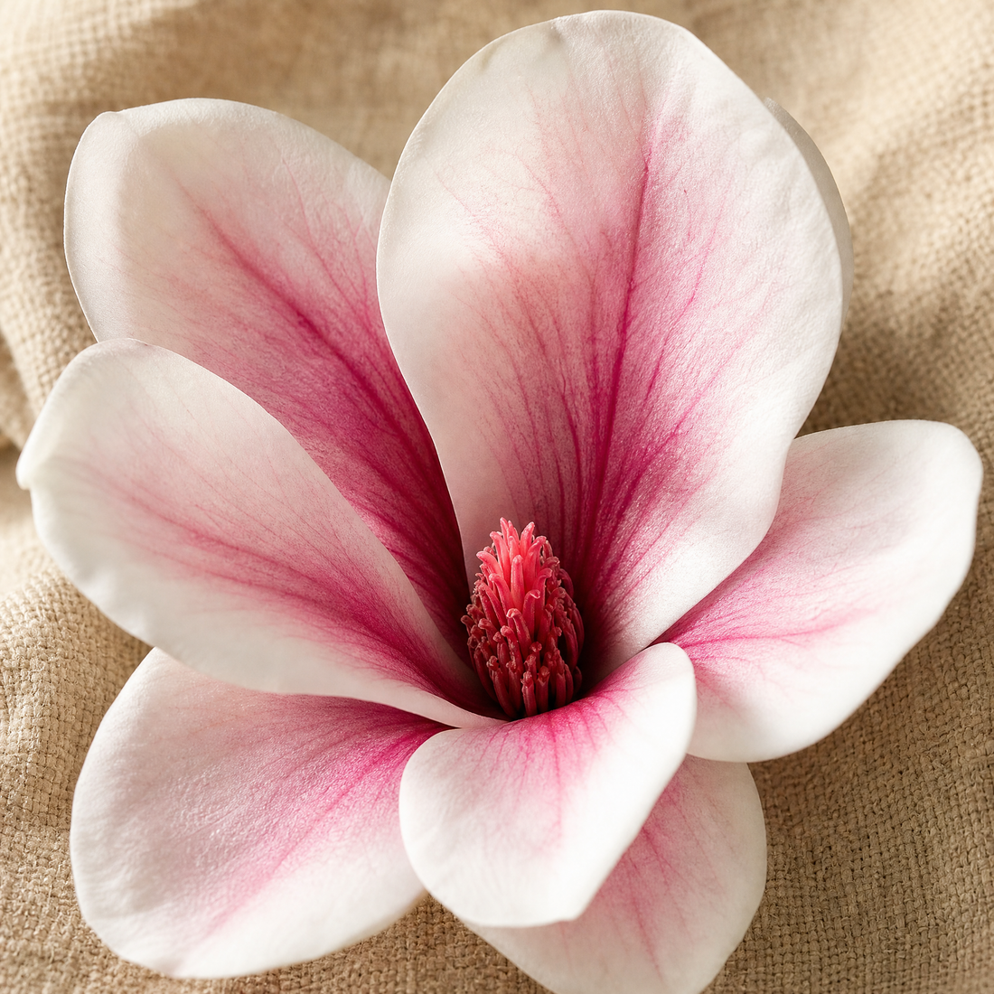 Faux Magnolia Stem – Realistic Single Branch, Home Decor Floral Arrangement