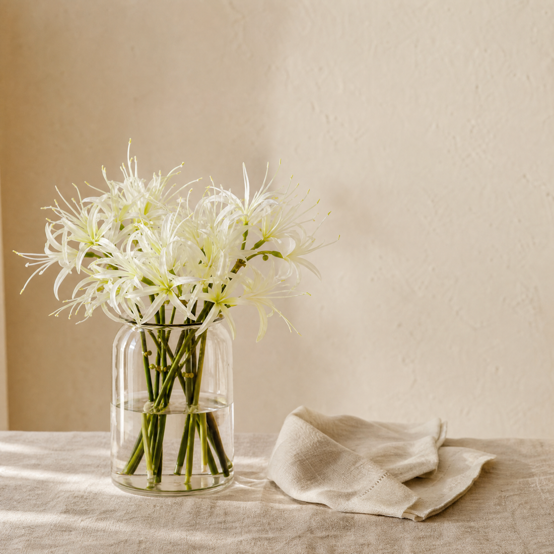 Artificial Higanbana Stem – Real Touch Silk Faux Equinox Flower Branch Home Decor