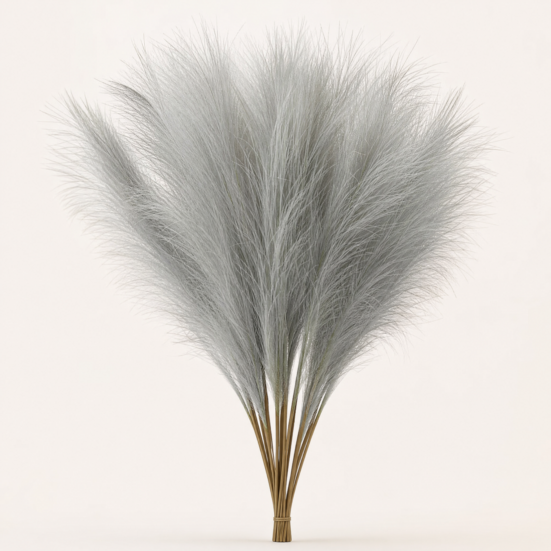 Artificial Pampas Grass Stems – Faux Bouquet for Wedding Table and Vase Decor