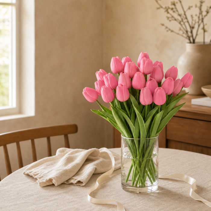 Artificial Tulips – Faux Flower Stems for Wedding and Home Styling
