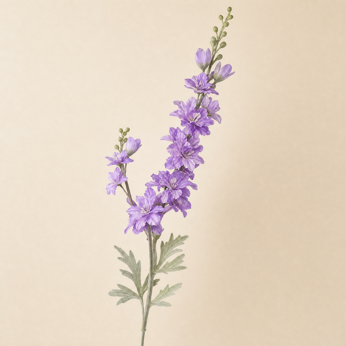 Faux Delphinium Stem – Tall Artificial Flower Branch for Vase Home Decor