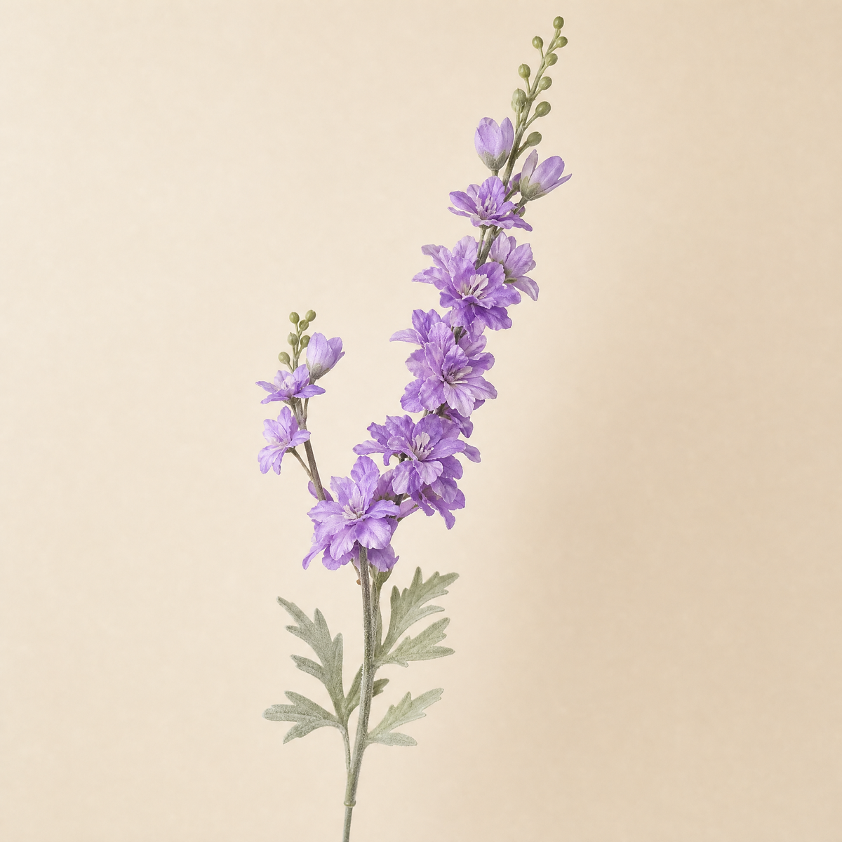 Faux Delphinium Stem – Tall Artificial Flower Branch for Vase Home Decor