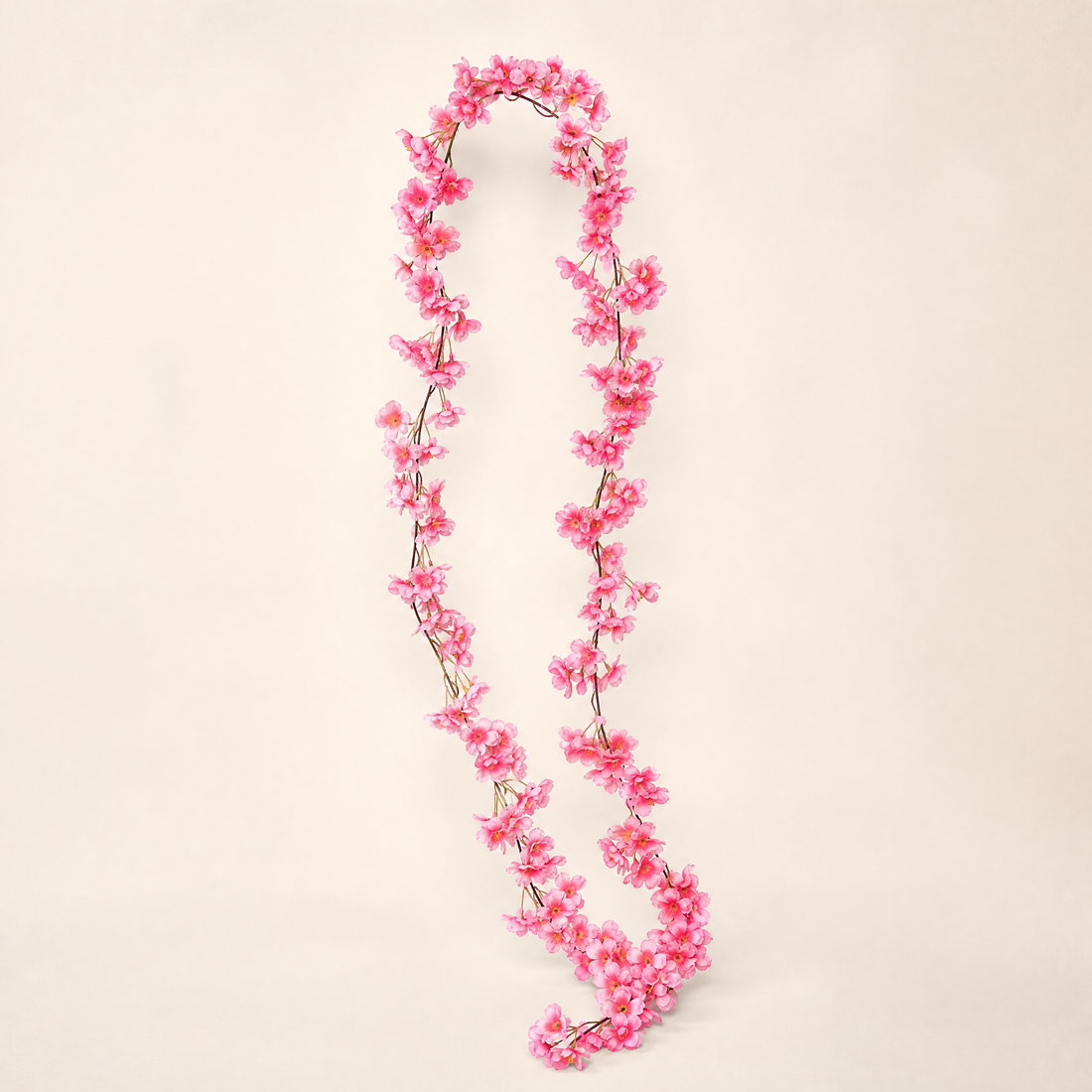 Artificial Cherry Blossom Garland – Silk Flower Vine for Wedding Arch Home Decor
