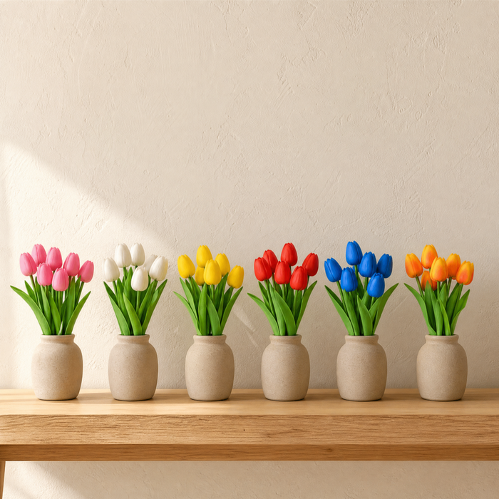 Artificial Tulips – Faux Flower Stems for Wedding and Home Styling