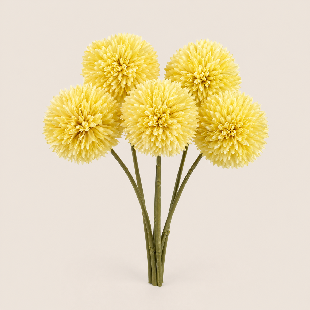 Artificial Hydrangea Stems Set of 5 – Faux Silk Flowers for Vase Wedding Home Decor