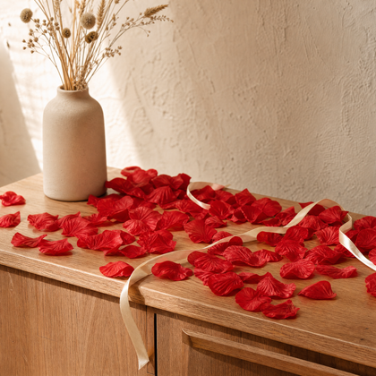 Silk Rose Petals – Sets of  Faux Flower Petals for Wedding Table Scatter Decoration