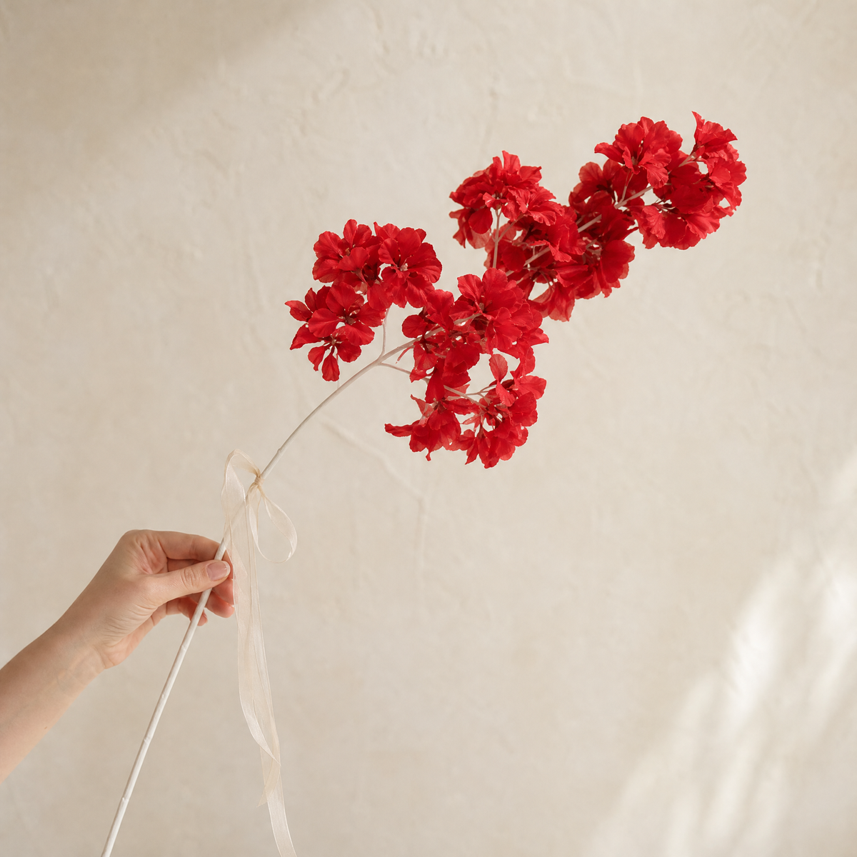 Silk Cherry Blossom Branch – Faux Sakura Stem Wedding Home Floral Decor 85cm