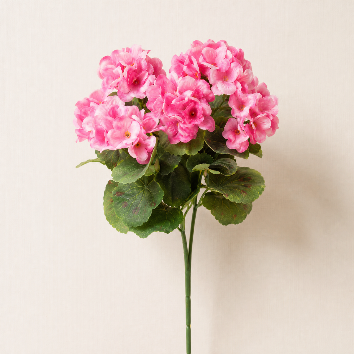 Artificial Begonia Bush – Faux Floral Stem for Home Decor, Wreaths and Wedding Bouquets