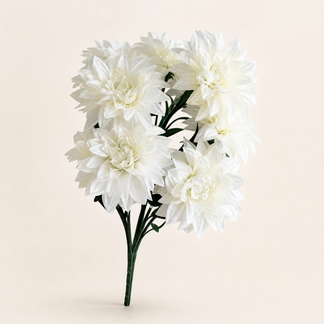 Faux Dahlia Bouquet 7 Heads – Faux Flowers for Wedding Table Centerpiece Home Decor