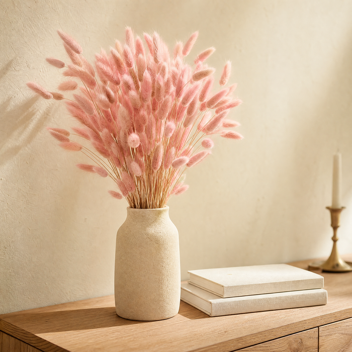 Dried Bunny Tail Grass Bouquet – Lagurus Ovatus Wedding Decor Home Floral Stems