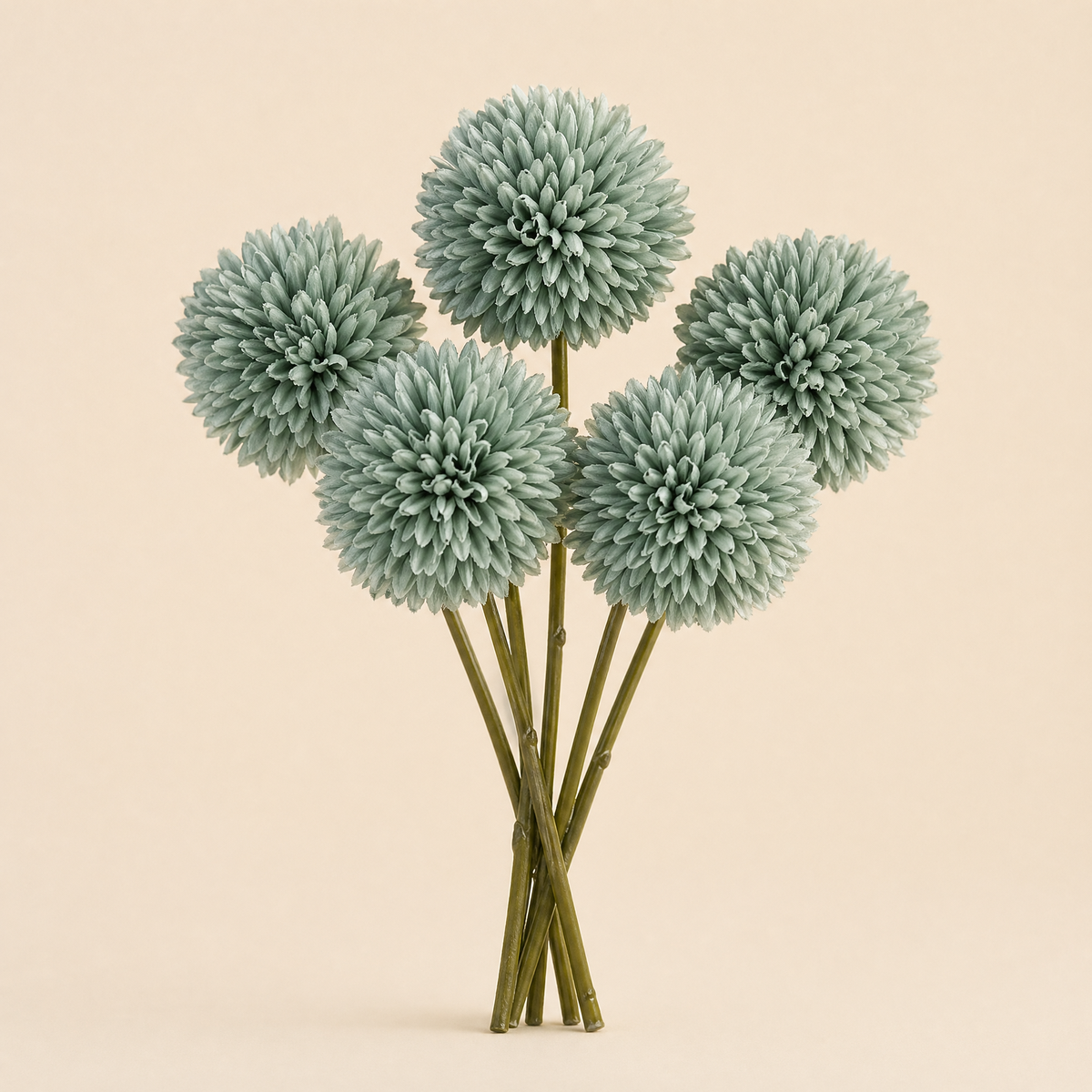 Artificial Hydrangea Stems Set of 5 – Faux Silk Flowers for Vase Wedding Home Decor
