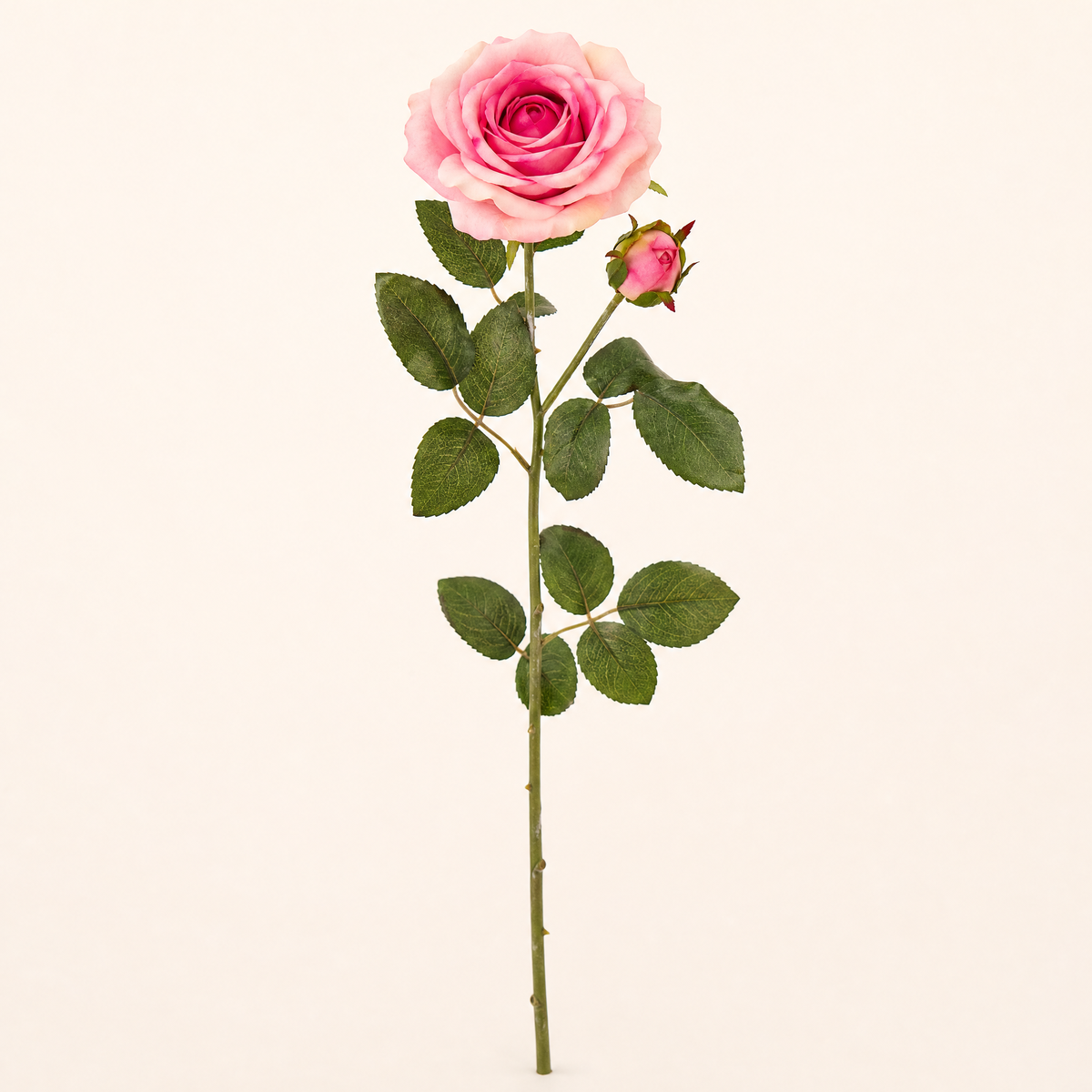 Silk Rose Stem – Real Touch Faux Flower for Wedding Table and Home Decor