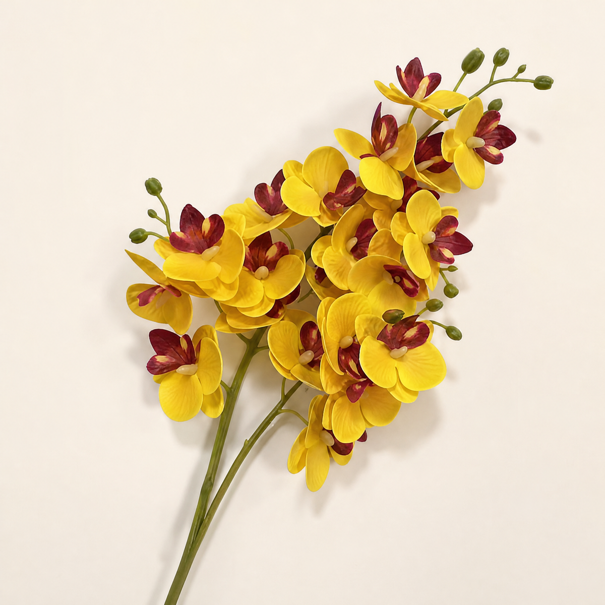 Phalaenopsis Orchid Stem – 21 Heads Faux Floral Arrangement Home Decor