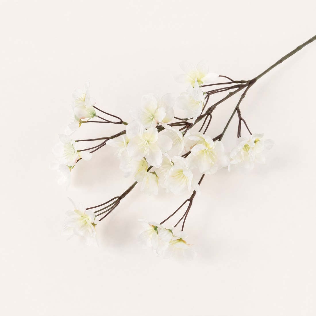 Faux Cherry Blossom Stem – Silk Plum Branch for Home Decor, Vase, Wedding Florals