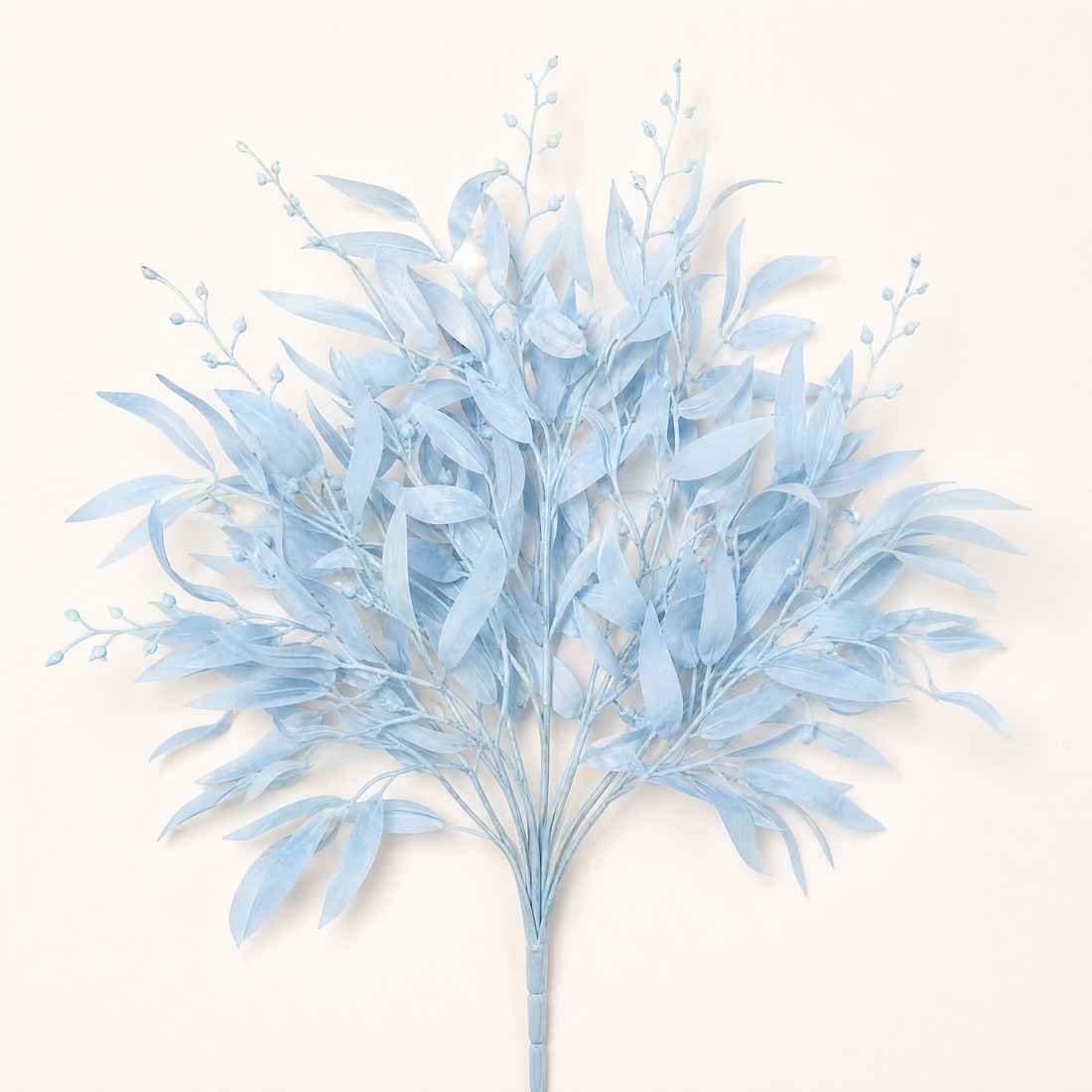 Artificial Willow Leaf Stems – Faux Greenery Bouquet for Home Vase Decor