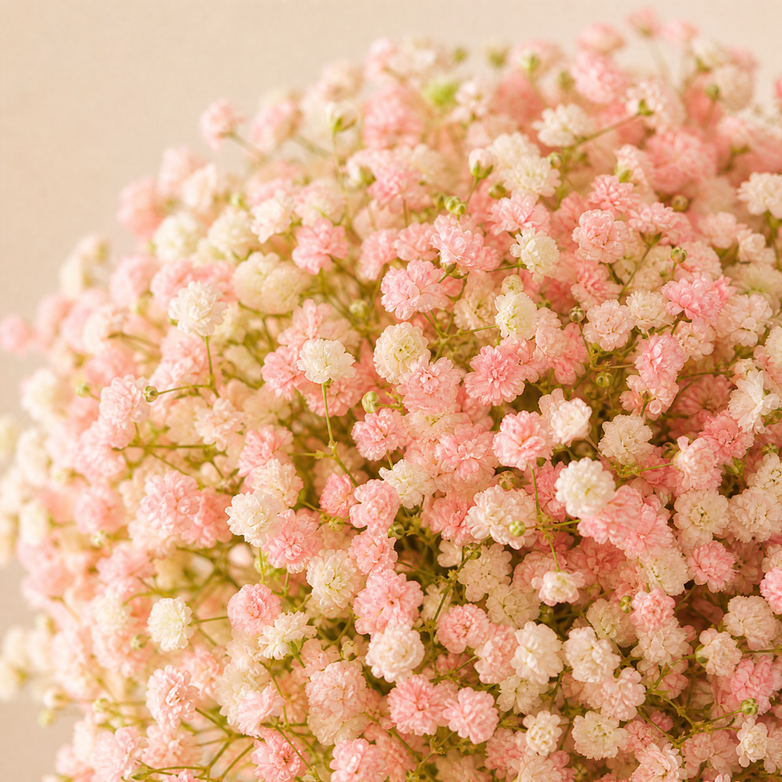 Faux Gypsophila Bouquet – Artificial Baby Breath Flowers for Wedding, Bridal and Home Decor