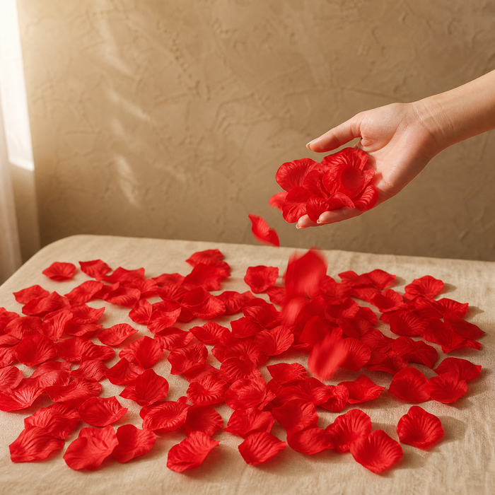 Silk Rose Petals – Sets of  Faux Flower Petals for Wedding Table Scatter Decoration
