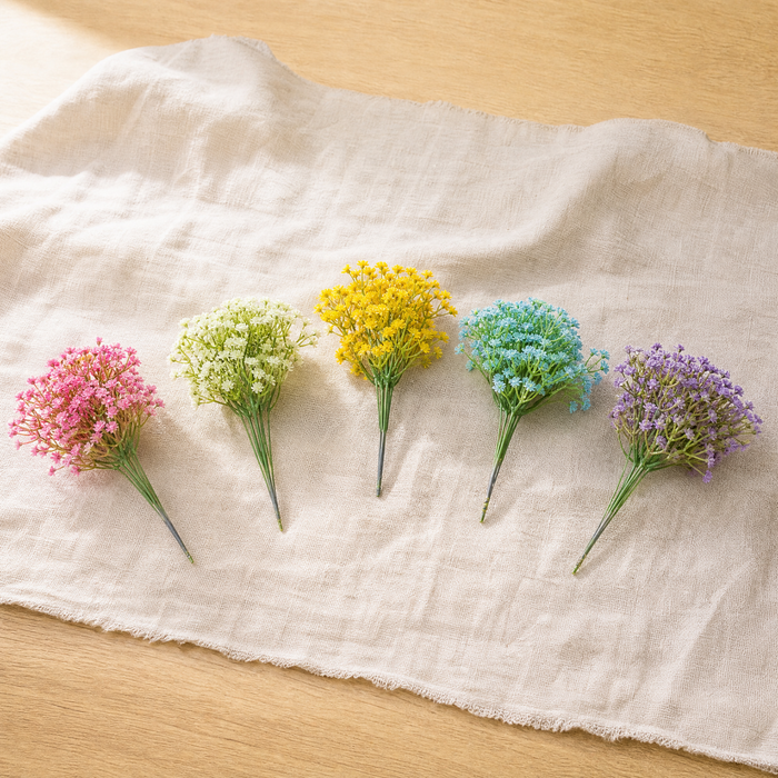 Silk Gypsophila Stems – Faux Baby's Breath for Weddings and Home Decor