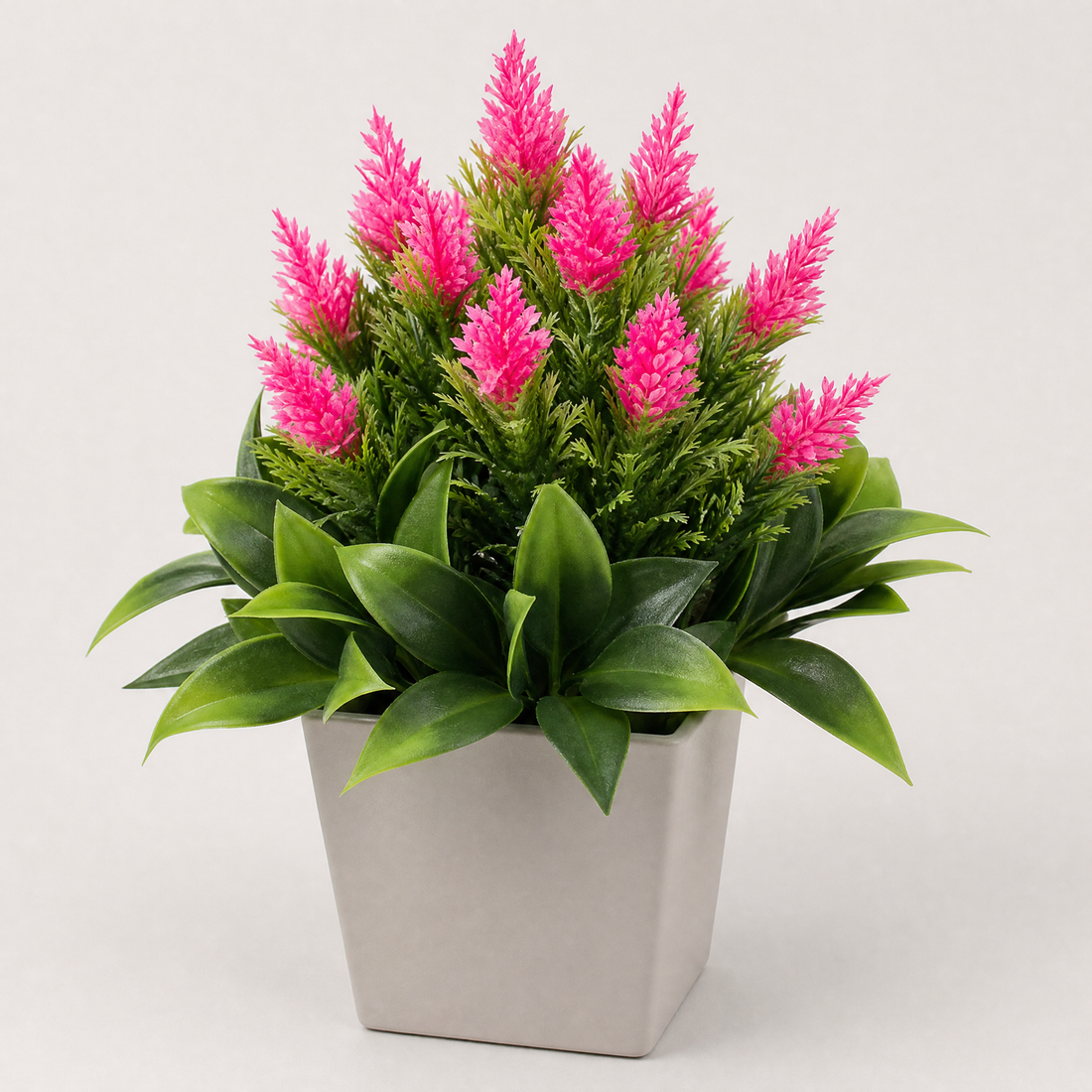 Faux Potted Bonsai Plant – Silk Flower Arrangement for Desk, Shelf, Home Decor