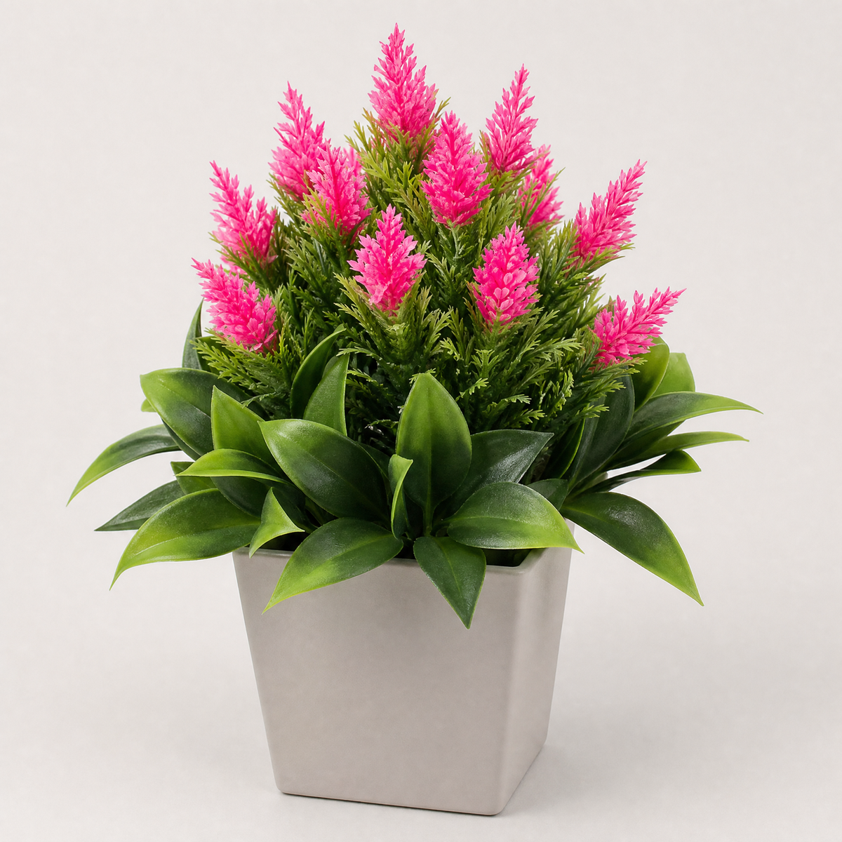 Faux Potted Bonsai Plant – Silk Flower Arrangement for Desk, Shelf, Home Decor