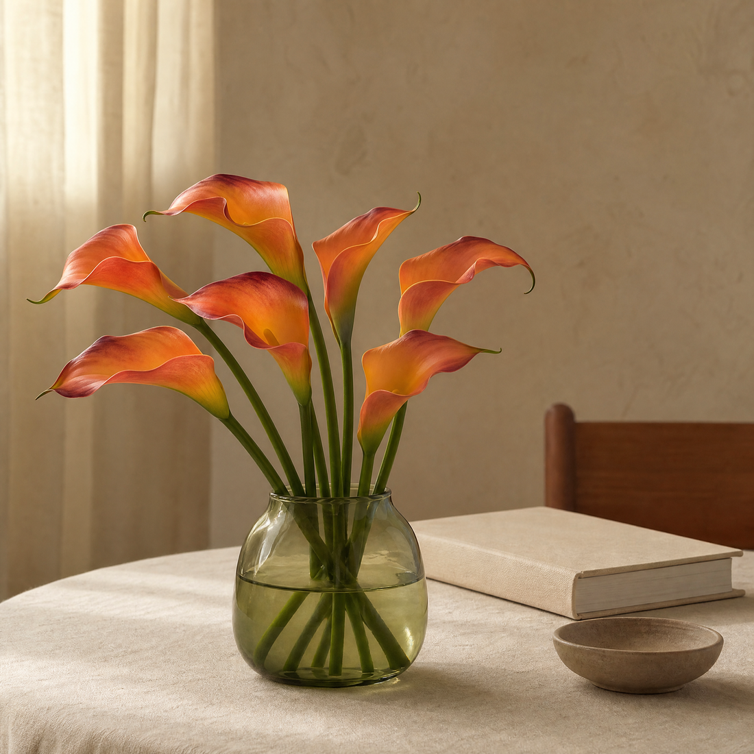 Faux Calla Lily Stems Set of 10/20 – EVA Flower Home Decor Wedding Table Arrangement