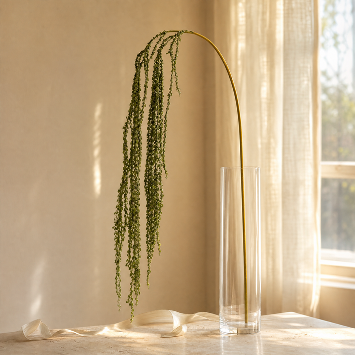 Faux Hanging Amaranthus Stem – Silk Trailing Spray for Wedding Floral Arrangements